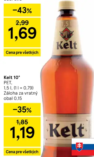 Kelt pivo PET