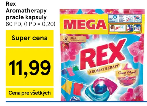 Rex Aromatherapy pracie kapsuly