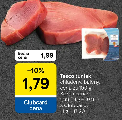Tesco tuniak chladený