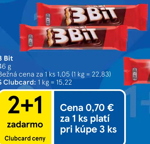 3Bit čokoládová tyčinka