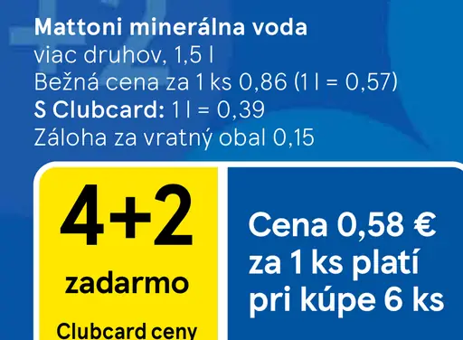 Mattoni minerálna voda rôzne druhy