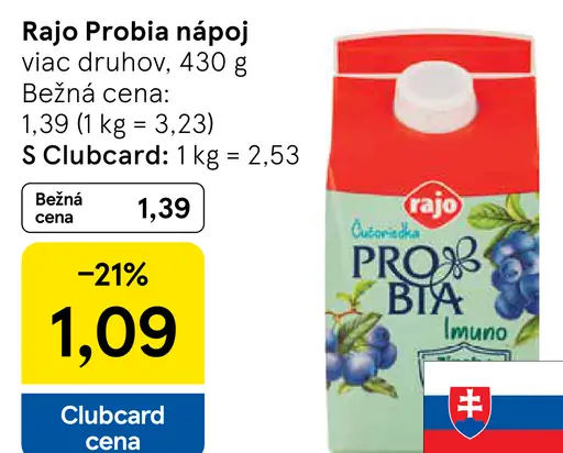 Rajo Probia nápoj imunno viac druhov