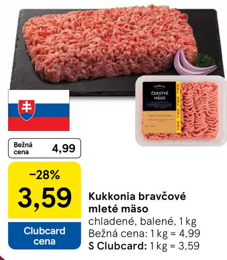 Kukkonia bravčové mleté mäso