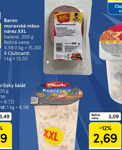 Baron moravské mäso nárez XXL