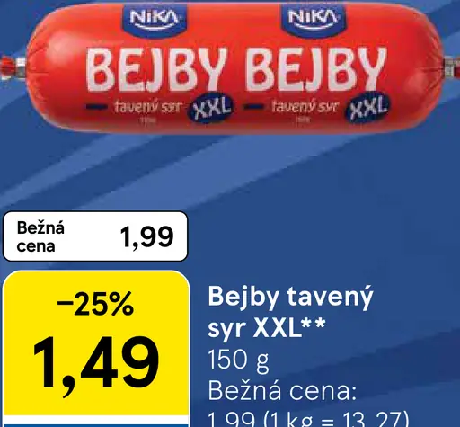 Tami Bebjy tavený syr XXL