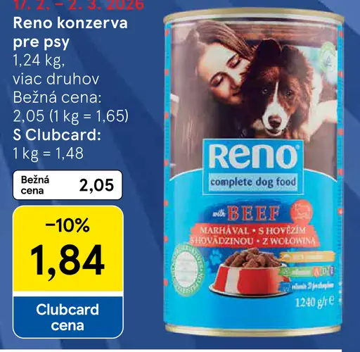 Reno konzerva pre psy