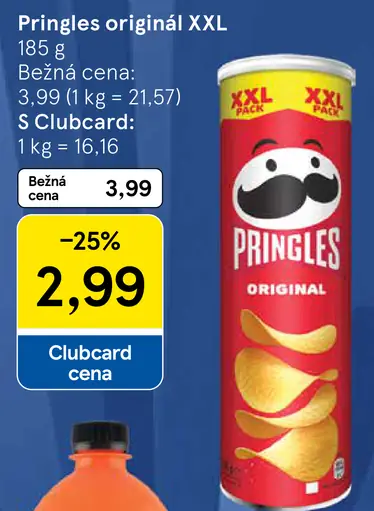 Pringles originál XXL zemiakové chipsy