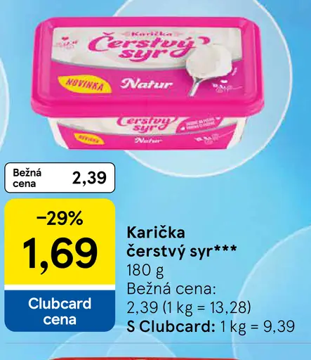 Karička čerstvý syr natur