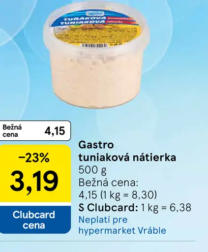Gastro tuniaková nátierka