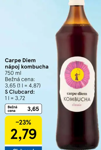 Carpe Diem nápoj kombucha classic