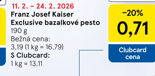 Franz Josef Kaiser Exclusive bazalkové pesto