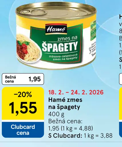 Hamé Zmes na špagety