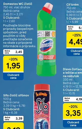 Domestos WC čistič