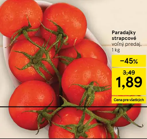 Paradajky strapcové