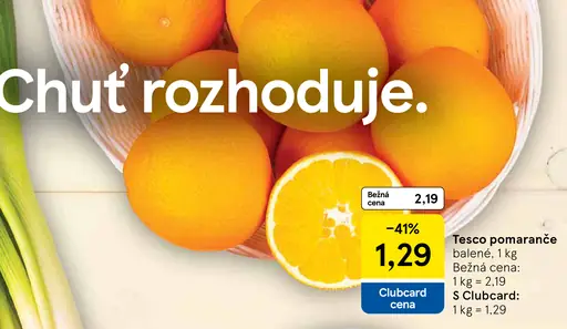 Tesco pomaranče
