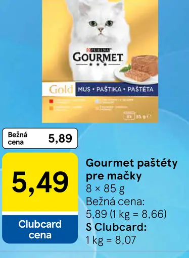 Gourmet jemná paštéta pre mačky