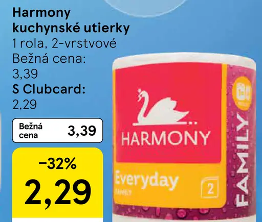 Harmony kuchynské utierky 2-vrstvové