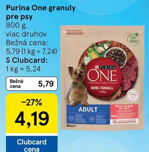 Purina One granuly pre psy