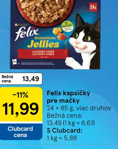 Felix kapsičky pre mačky Sensations Jellies