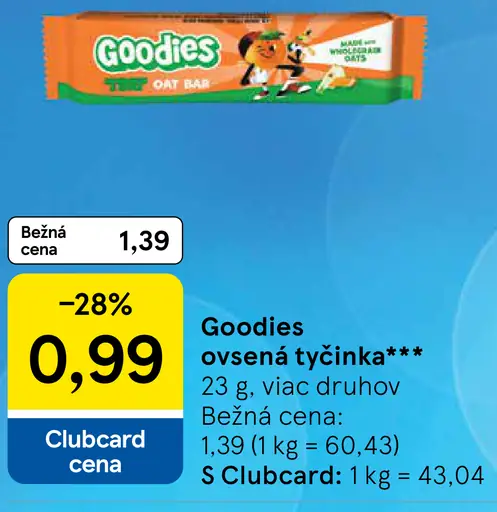 Goodies ovsena tyčinka+