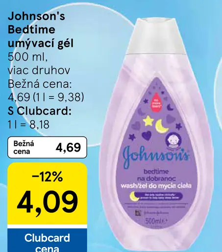 Johnson's Bedtime umývací gél