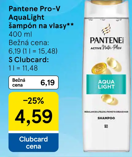Pantene Pro-V AquaLight šampón na vlasy