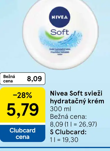 Nivea Soft svieži hydratačný krém