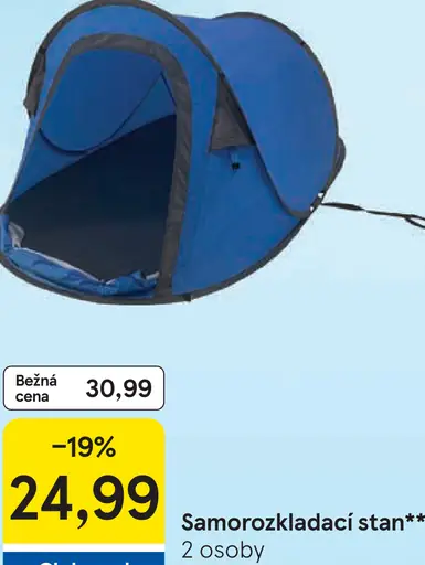 Samorozkladací stan pre 3 osoby