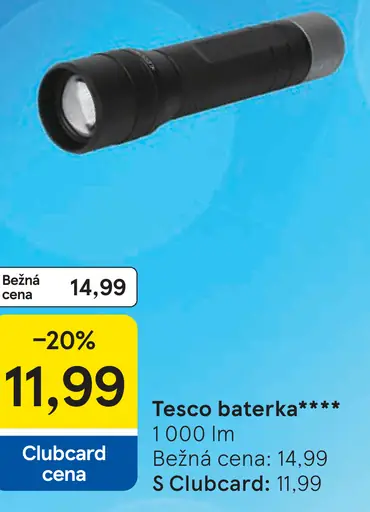 Tesco baterka 1000 lm