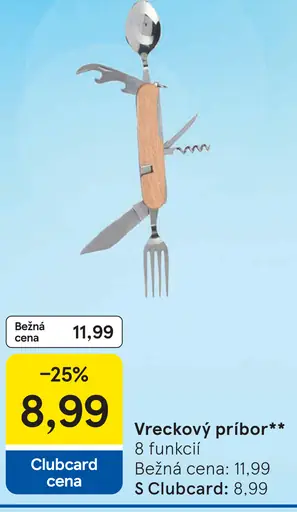 Vreckový príbor 8 funkciÍ