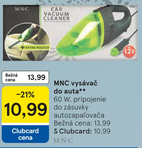 MNC vysávač do auta 60 W