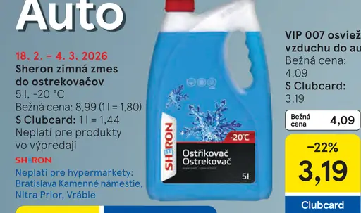 Sheron zimná zmes do ostrekovačov -20 °C