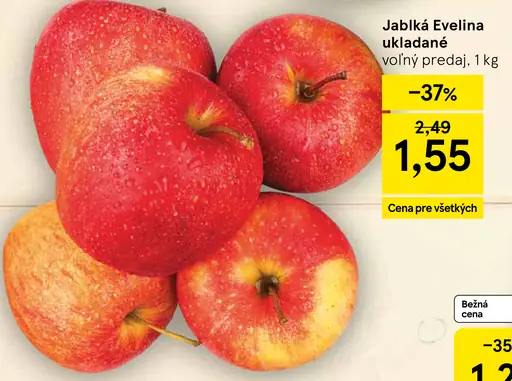 Jablká Evelina ukladané