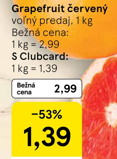 Grapefruit červený
