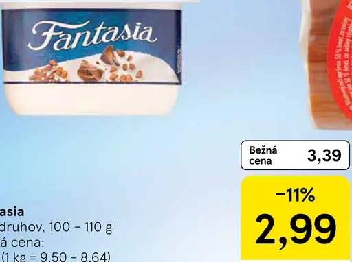 Fantasia jogurtový dezert