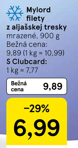 Mylord filety z aljašskej tresky mrazené