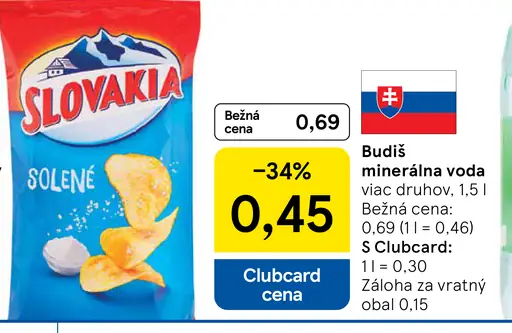 Slovakia čipsy Solené