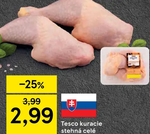 Tesco kurča chladené balené