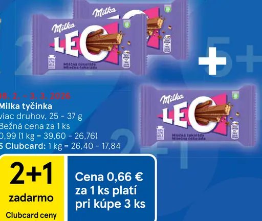 Milka tyčinka