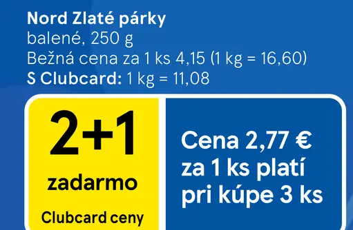 Nord Zlaté párky