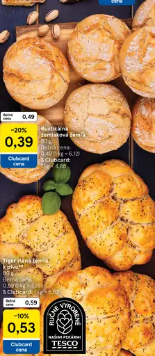 Rustikálna zemiaková žemľa