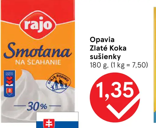 Opavia Zlaté Koka sušienky