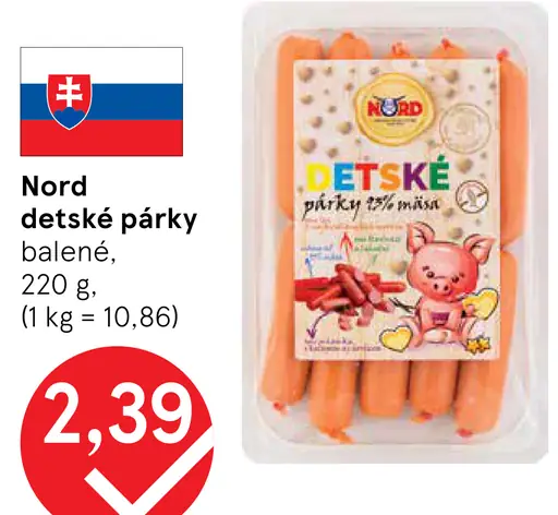 Nord Detské párky
