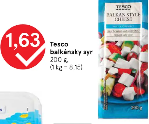 Tesco balkánsky syr