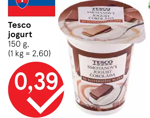 Tesco jogurt