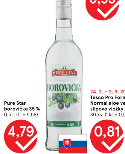 Pure Star borovička 35 %