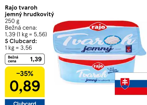 Rajo Tvaroh jemný hrudkovitý