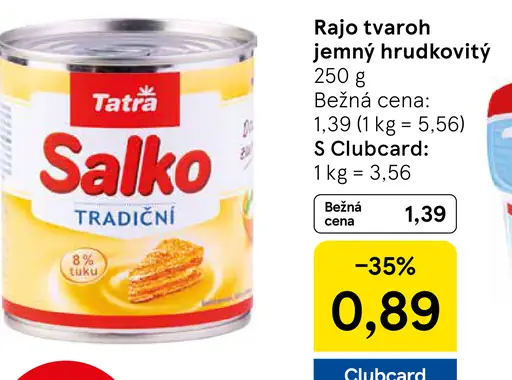 Tatra Salko tradičné sladené zahustené mlieko