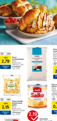 Tesco kokos strúhaný