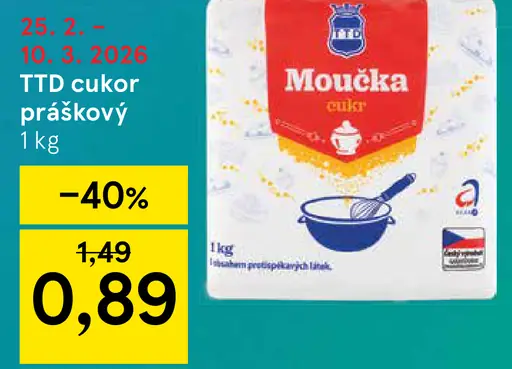 TTD cukor práškový